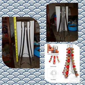 Metal coffee pod holder tower